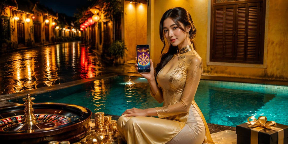 Khung cảnh Hội An gợi trải nghiệm truy cập di động và đọc hướng dẫn tải xuống